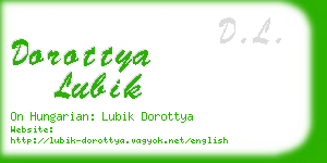 dorottya lubik business card
